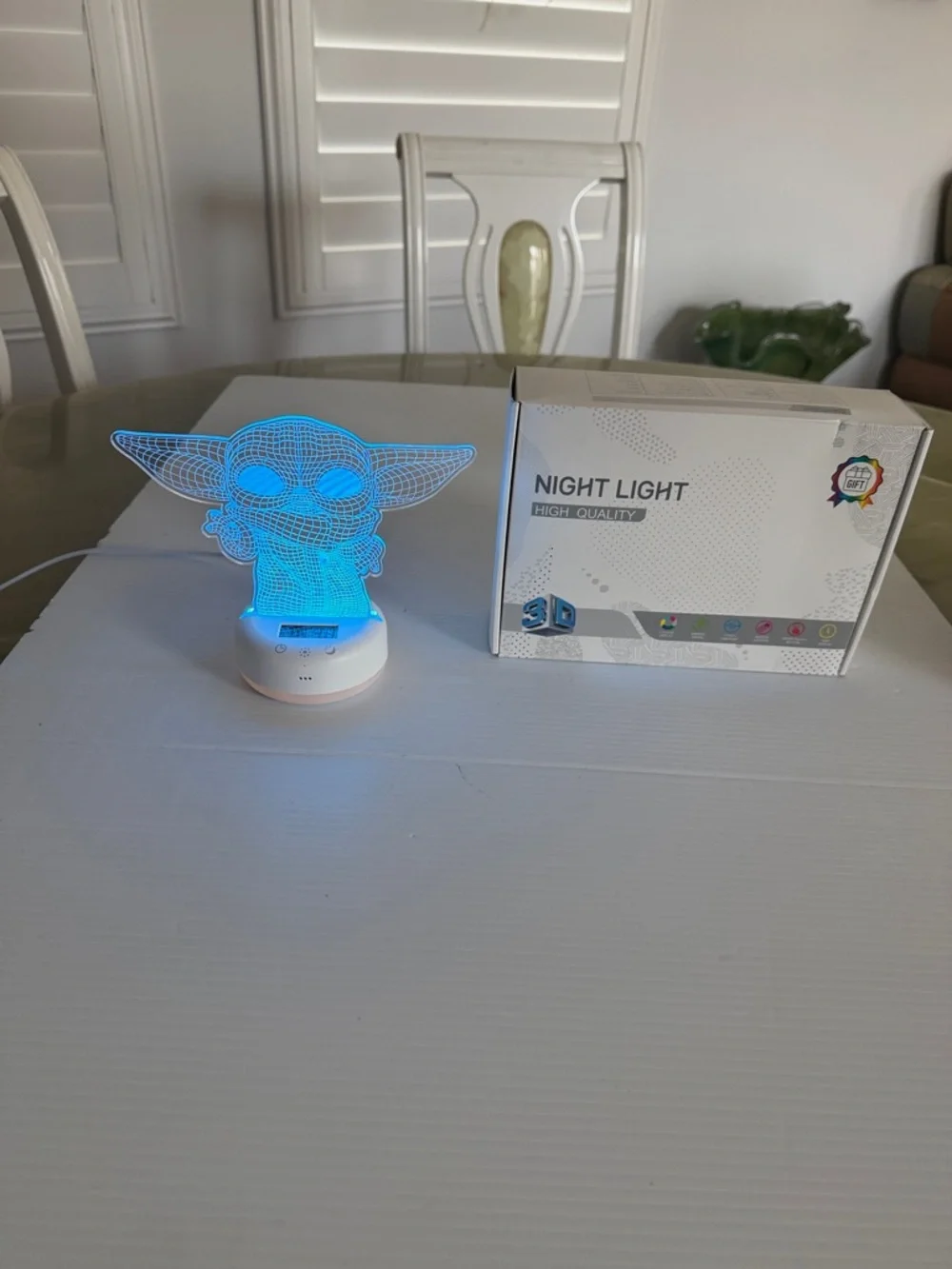 3D Illusion Acrylic Kids Led Night Light Star Wars Theme 16 Color Changes